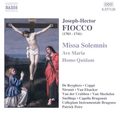 Capella Brugensis, Collegium Instrumentale Brugensis, Patrick Peire - Fiocco: Missa Solemnis/Ave Maria/Homo Quidam (CD)