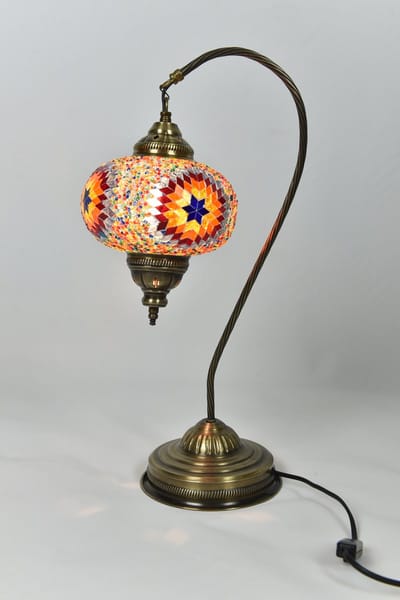 Handgemaakte Turkse Nachtlamp multicolour Oosterse sprookjeslamp