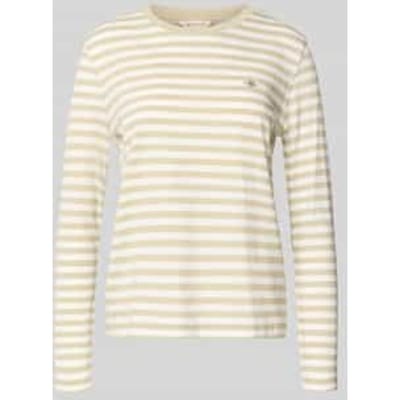 Shirt met lange mouwen met labelstitching