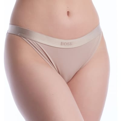 Dames Elastische Katoenen Slips met Logo 50520399