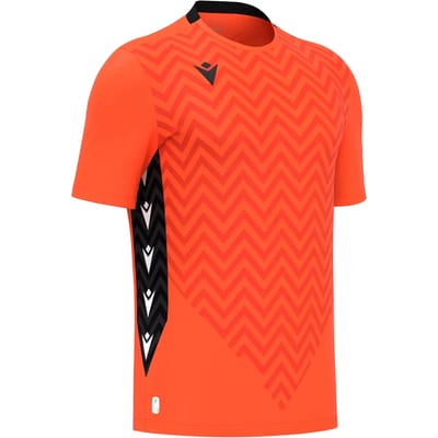 Macron Scorpio Keepershirt Korte Mouw Kinderen - Oranje / Zwart | Maat: 7-8 Y
