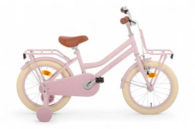 AMIGO Bella Meisjesfiets - Kinderfiets voor Meisjes - 16 Inch 26 cm - Terugtraprem - Roze