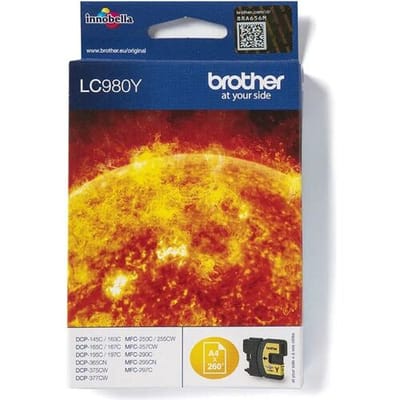 Brother Inktcartridge LC-980Y Geel