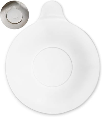 Universele Afvoerstop - Badstop Douchestop - Water Besparen - 100% Afdichting - 13 cm - Wit