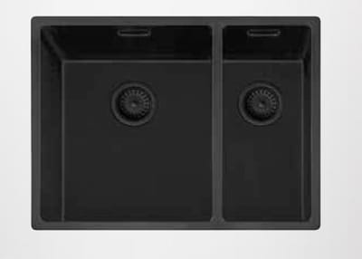 Lanesto Urban spoelbak Zwart - Sturdy Black 618 34x40 en 18x40