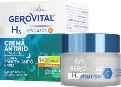 Anti-rimpel Nachtcreme hydraterende voor vrouwen met Hyaluronzuur serum en Vitamine C - Niacinamide - Rimpels worden tot 50% verminderd - Dermatologisch getest -50 ml