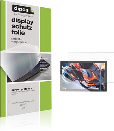 dipos – 2x Matte Beschermfolie geschikt voor ZIOVO E15 | Krasbestendige & antireflecterende Screenprotector Ultra-Thin