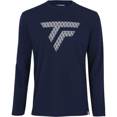 Tecnifibre Training T-shirt Met Lange Mouwen Blauw M Man