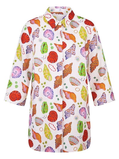 Lange blouse Van Emilia Lay wit