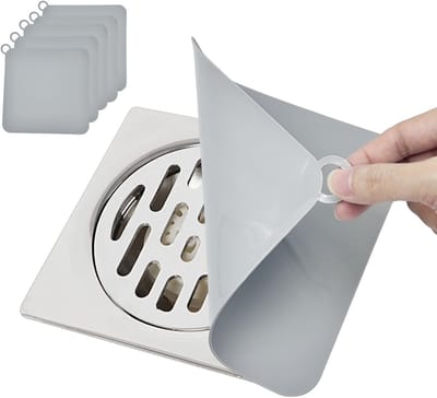 2 Stuks Antigeur Douchebescherming, Siliconen Afvoer Mat, Geurabsorberende Afdekking voor Keuken en Badkamer, Voorkomt Slechte Geuren en Verstopte Afvoeren