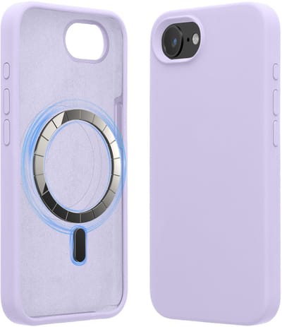 kwmobile telefoonhoesje geschikt voor Apple iPhone 17e / iPhone 16e - Hoesje met magneet compatibel met MagSafe - Smartphone case in lavendel