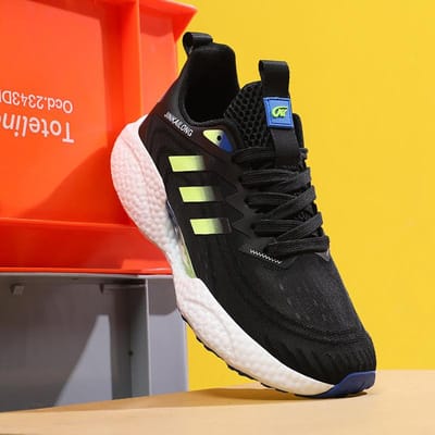 Hoge Kwaliteit Zomer Vliegende Geweven Schoenen Ademend Mesh Popcorn Casual Trendy Schoenen Jeugd Mannen Schoenen Sportschoenen 45 red