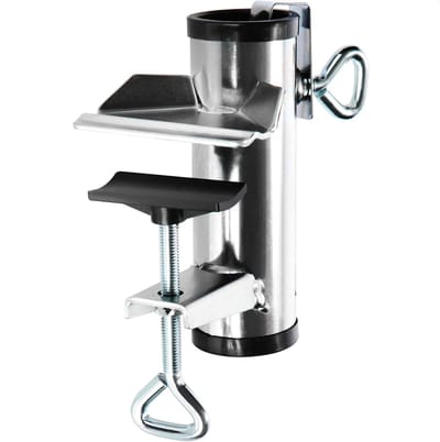 SnelShoppen - Parasolhouder van Metaal - XL Balkonparasolhouder voor Stabiele Bevestiging - Ø 25-38mm - Ideaal voor Terras, Tafel en Balkon - Creëer S