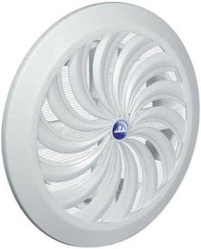 Ventilatie rooster - Afvoerrooster - Luchtcirculatie - Verstelbare maat - 100-150 mm - Wit
