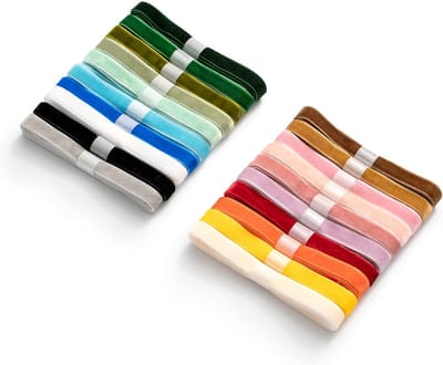 Velours cadeau lint 1cm x 18m in 20 kleuren voor decoratie, verpakking en knutselen