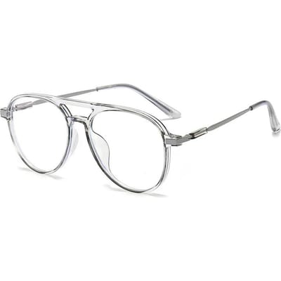 Vintage Dubbele Brug Leesbril voor Mannen Anti Blauw Licht Vierkant Montuur Presbyopie Bril 1.0