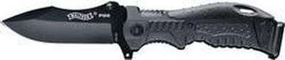 Walther P99 Knife 5.0749 Outdoormes Met holster, Met goede grip Zwart