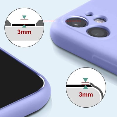 ShieldCase Siliconen hoesje met camera bescherming geschikt voor Apple iPhone 11 - paars - Flexibele en Schokbestendige Case - Krasbestendige Silicone Cover - Luxe Silicone Accessoire - Zacht en Stijlvol Telefoonhoesje