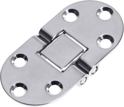 Tafelbladscharnier RVS - 81 x 30 mm