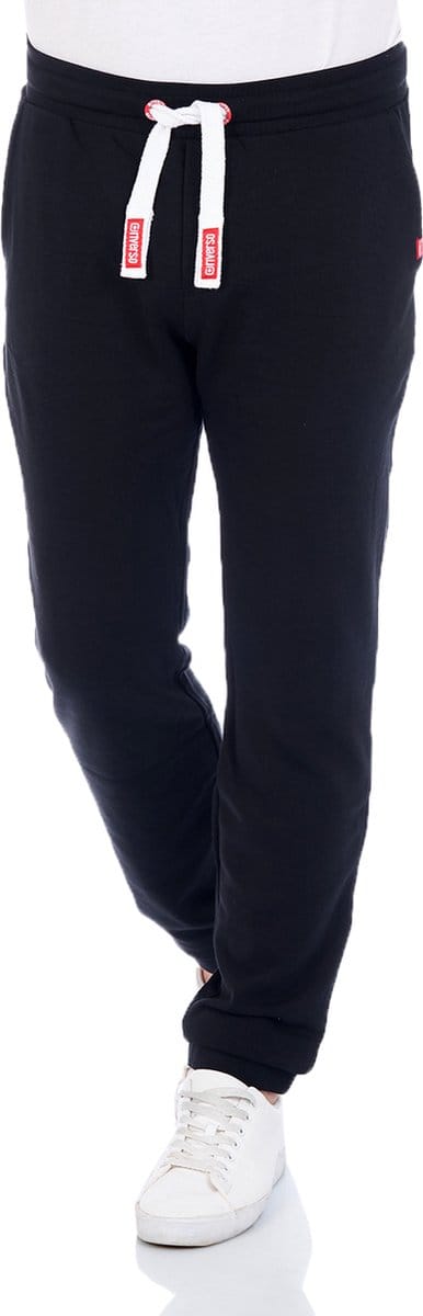 riverso Heren Joggingbroek RIVLino regular/straight Zwart S Volwassenen Sweatpants / Sweatbroek