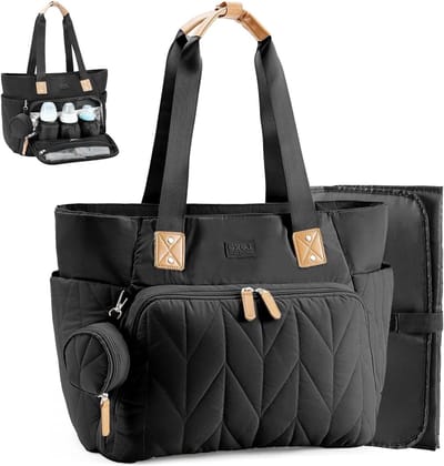 Luiertas met Fopspeentas - Babytas Reistas - Babyverzorging Onderweg - Grote Capaciteit 34L - 42 x 23 x 32 cm