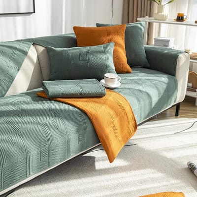 Woonkamer Bankovertrek Verdikt Jacquard Antislip Kussenovertrek Katoen Velvet All-inclusive Universele Bankovertrek Rugleuning 70x70cm 1pcs