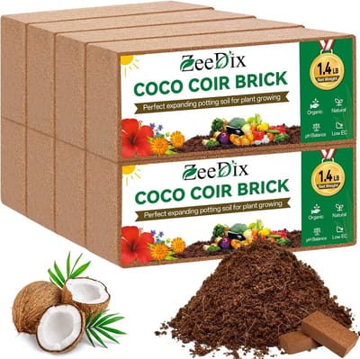 Kokosblokken Tuinieren - Planten Startmix - Kweken Zonder Grond - 100% Biologisch Compost - 8 Stuks