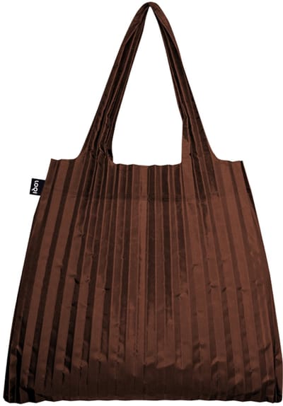 LOQI Bag Large - Pleated Cocoa gerecycled