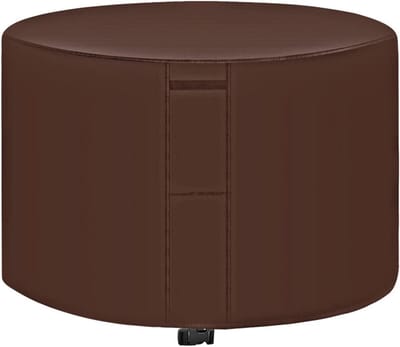 Tuinmeubelhoes Rond - Patio Tafelkleed - Meubels Beschermen - Waterdicht en Winddicht - 230x110CM - Zwart