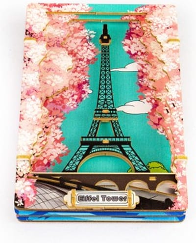 Bouwpakket DIY 3D Theater Eiffeltoren- Parijs- hout