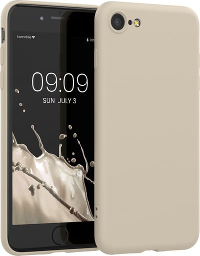 kwmobile telefoonhoesje geschikt voor Apple iPhone SE (2022) / SE (2020) / 8 / 7 - Hoesje voor smartphone - Back cover in crème