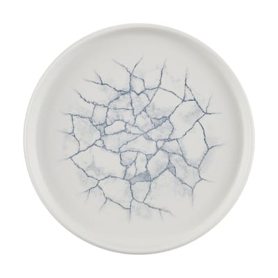 Churchill Studio Prints Kintsugi Pearl Grey Bord Met Opstaande Rand 22cm (6 stuks)