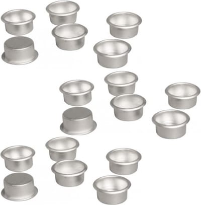 18x metalen dinerskaars houders - decoratie - bloemstukje - kerststukje - dia 22 mm