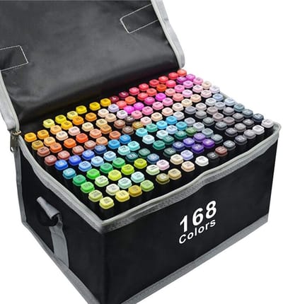 Stiften - Twinmarkers - Dual Tip Markers - Markeerstiften Alcohol - 168 Stuks