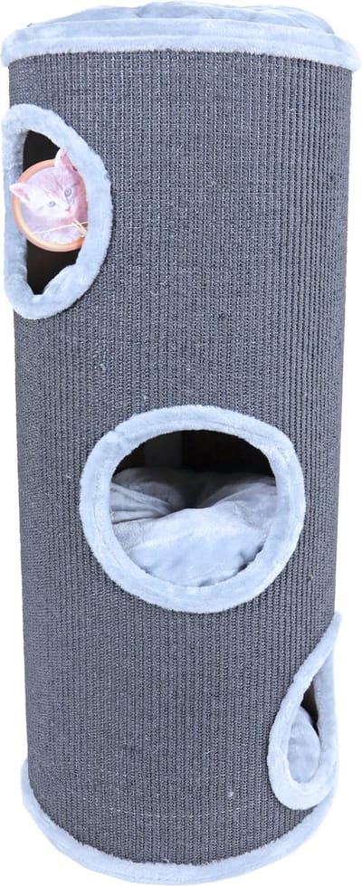 Klimton Sisal 3-Gaats Grijs - 100 cm