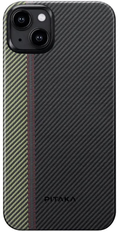 Pitaka MagEZ Hoesje 4 iPhone 15 Plus – Ultradun en Lichtgewicht – Beschermt tegen Krassen en Schade – MagSafe Compatibel - Zwart