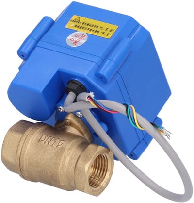 Allecto - Elektrische Kogelkraan - Messing - Gemotoriseerd - 12V - Voor Airconditioning en Sanitair - Compact en duurzaam
