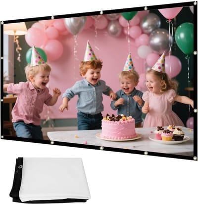 Projectiescherm - Filmdoek Scherm - Thuisbioscoop - Kreukvrij - 300 inch - Wit