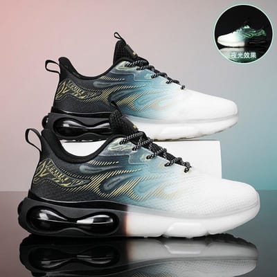Hoogwaardige Yard Flyweave Outdoor Sport Vrije Tijd Mode Trend Dikke Zool Jongens Herenschoenen 45 white