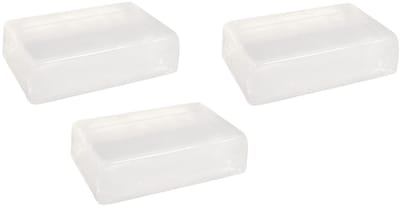 Kreativ zeep/gietzeep transparant - 3x zakjes - 600 gram - DIY - Zelf zeepjes maken - Plantaardig/vegan