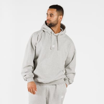ZEUZ Heren Oversized Hoodie – Comfortabele Sporttrui - Grijs - XS