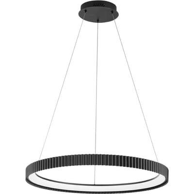 Luce Ambiente Design LED hanglamp Niike, zwart, Ø 70 cm, metaal, CCT