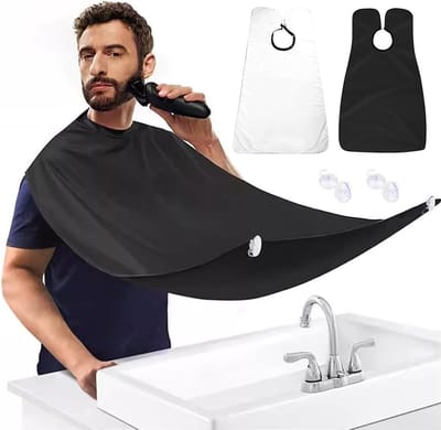 Set van 2 herbruikbare schorten voor baardverzorging, verstelbare riem, ideaal cadeau voor mannen, scheren en stylen