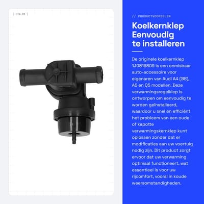 Dailygoods- Verwarmingsregelklep eenvoudig te installeren - Auto-accessoire - Compatibel met A4 (B8) - A5 - Q5 - Originele vervangingsonderdeel - Verwarmingsklep