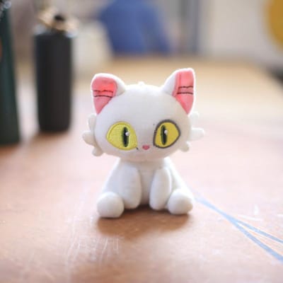 Kawaii Suzume No Tojimari Daijin Chat Porte-clés Figurine Figurine d'Action Anime Poupée de Bureau Jouet de Collection pour Enfant Cadeau gray