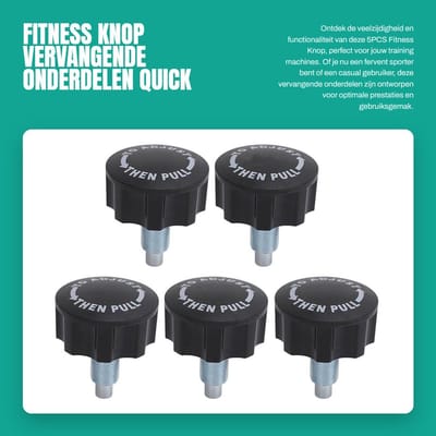 Dailygoods- Spring Pull Pin - 5PCS Vervangende Onderdelen - Fitness Knop - Oefening Training - Quick Release - Geschikt voor Fietsen
