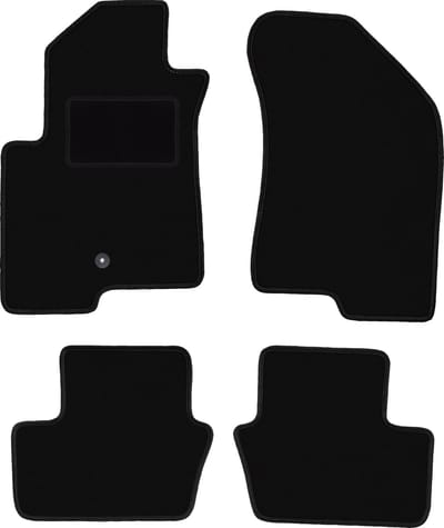 Zwarte veloursmatten voor: Jeep Compass MK49 SUV (2007-2017)
