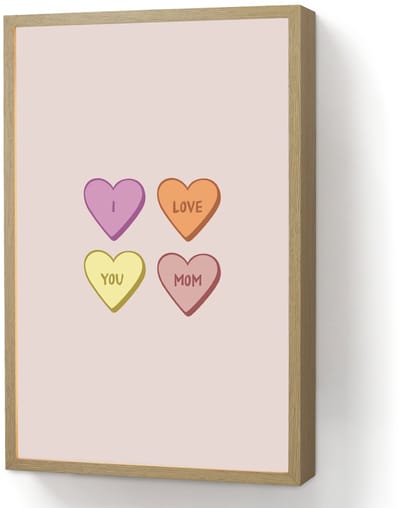 Hartjes - Pastel - Liefde - Moeder
