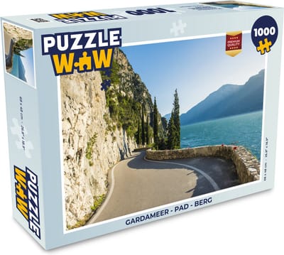 Puzzel Gardameer - Pad - Berg - Legpuzzel - Puzzel 1000 stukjes volwassenen