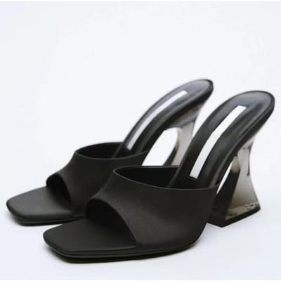 Nieuwste Zomer Herfst Dames Groene Schoenen Zijdeachtig Brede Band Transparante Hoge Hak Comfortabele Groene Sandalen Hakken Grote Maat 40